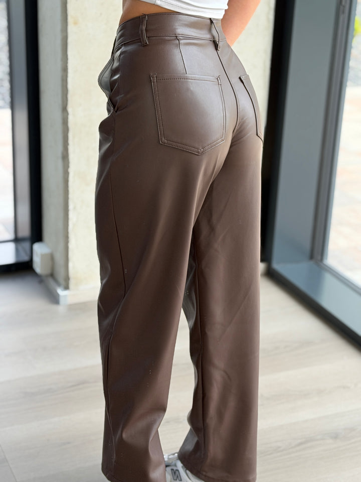Nohavice MOKA LEATHER