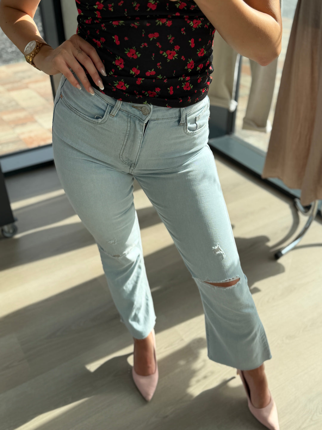 RIFLE LIGHT DENIM FLARE