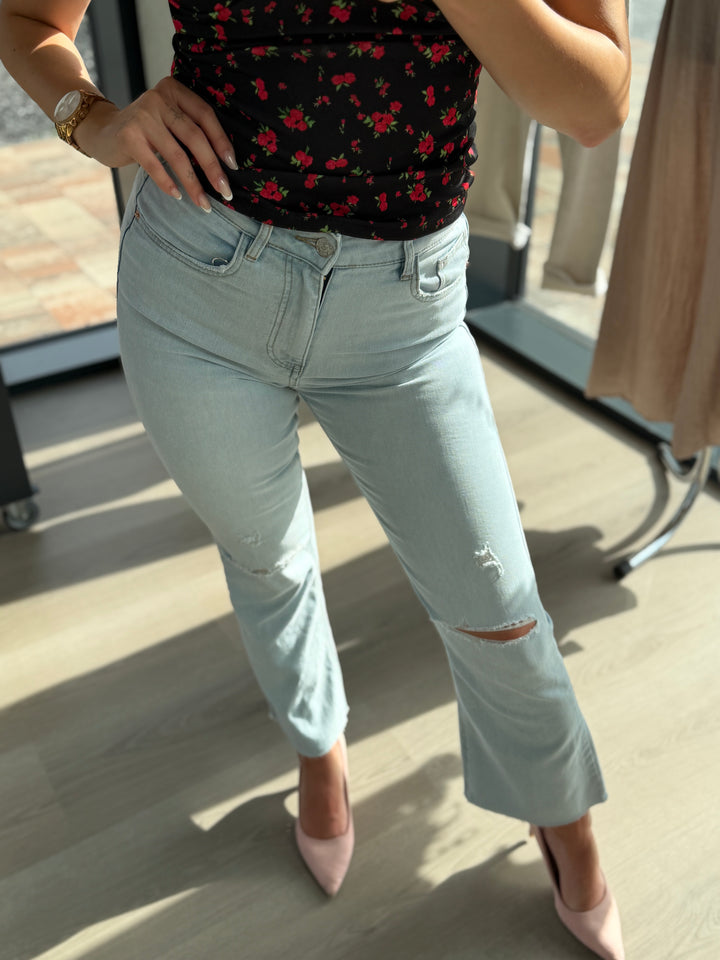 RIFLE LIGHT DENIM FLARE