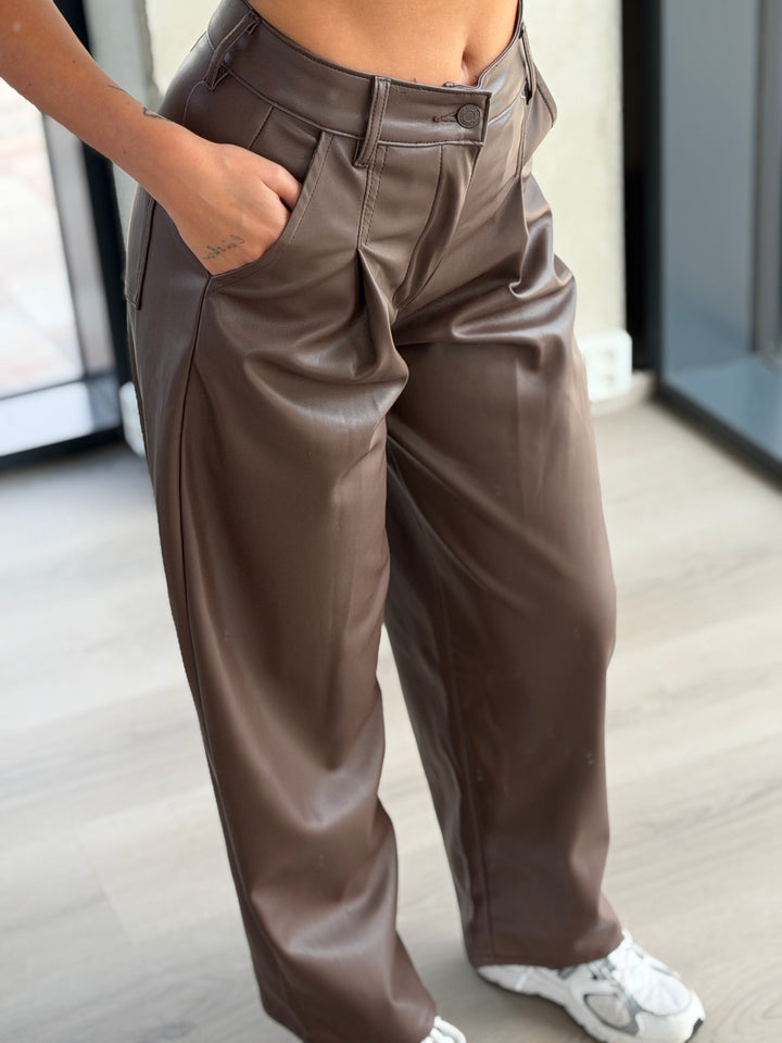 Nohavice MOKA LEATHER