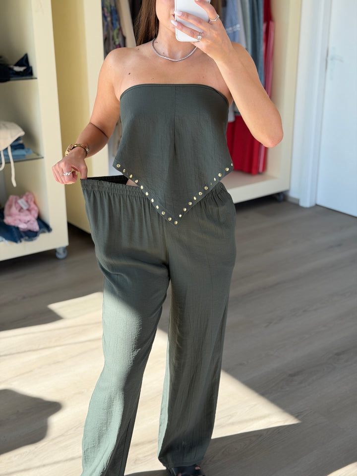 Nohavice MILA KHAKI