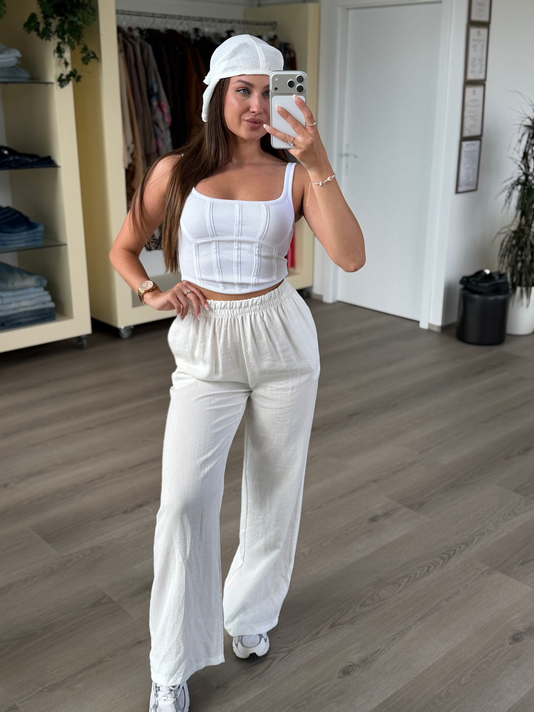 Nohavice Riviera White