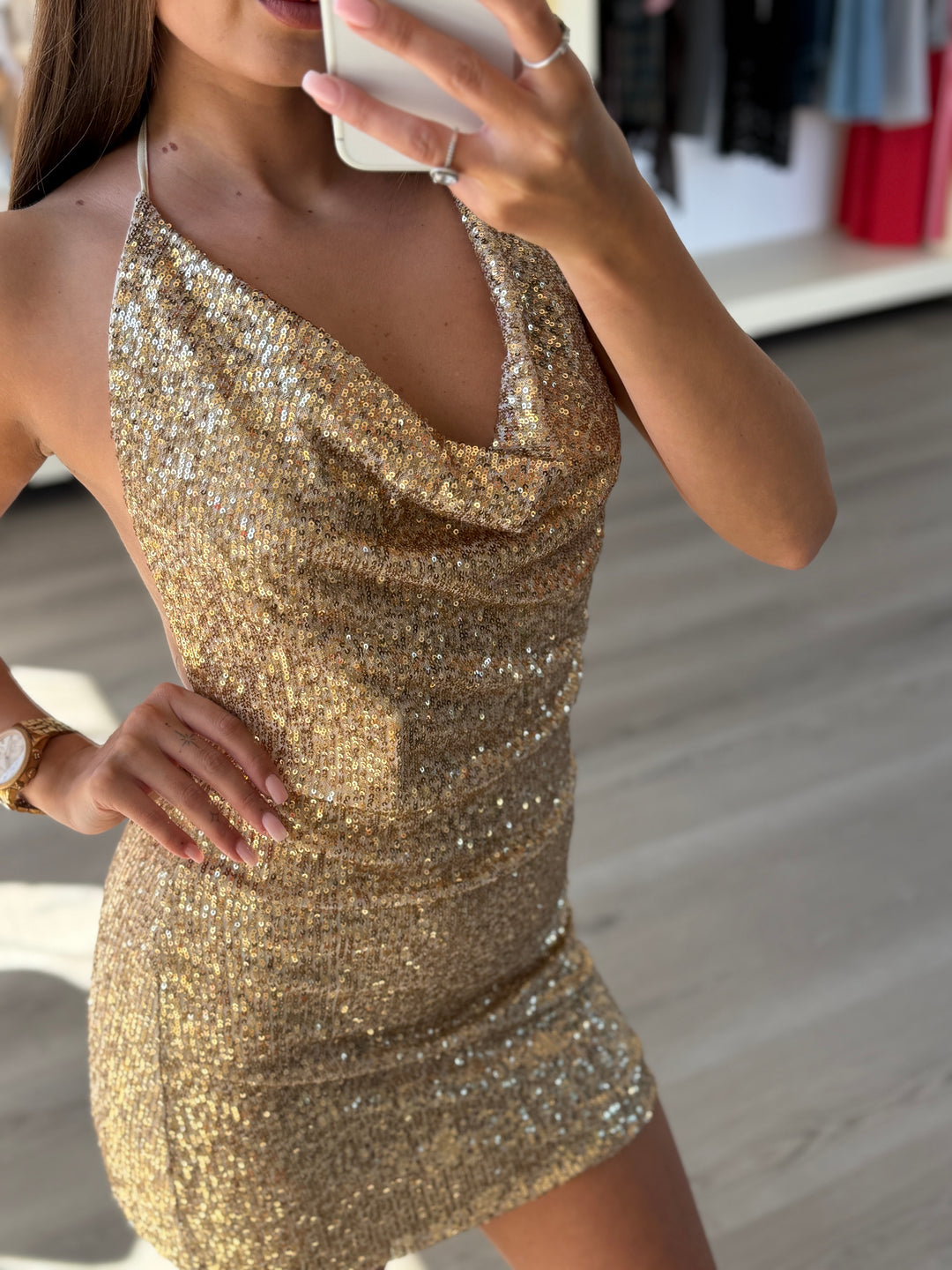 ŠATY AURA GOLD