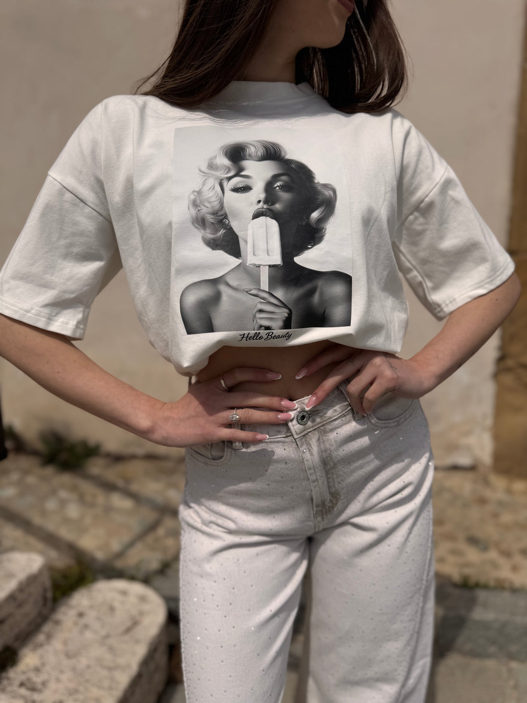 Biele tričko MARILYN
