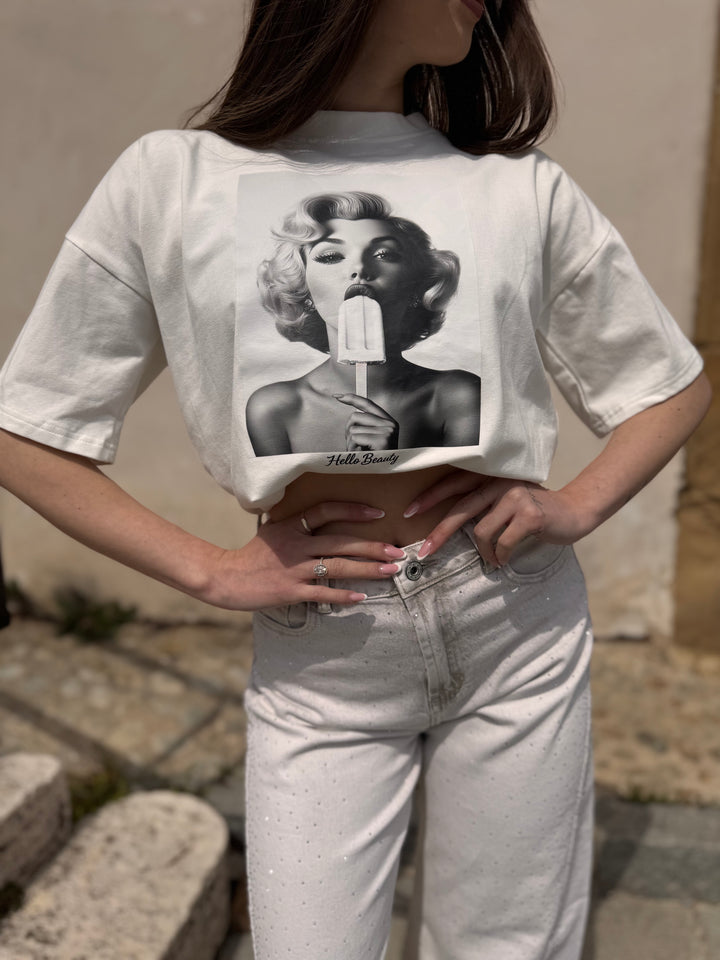 Biele tričko MARILYN