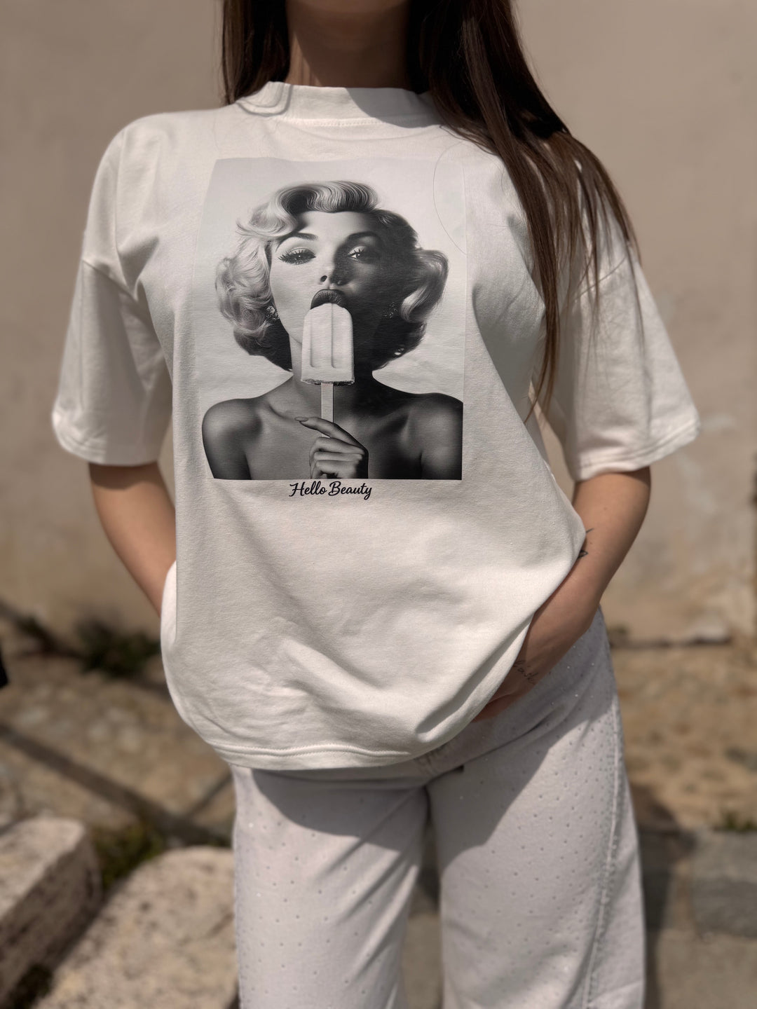 Biele tričko MARILYN