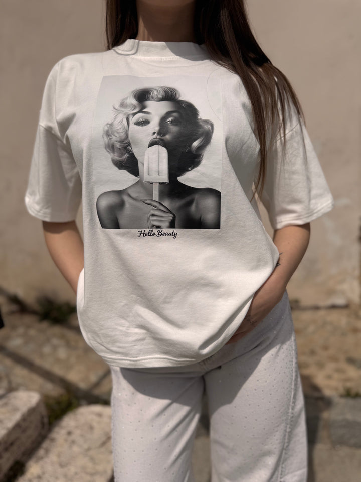Biele tričko MARILYN