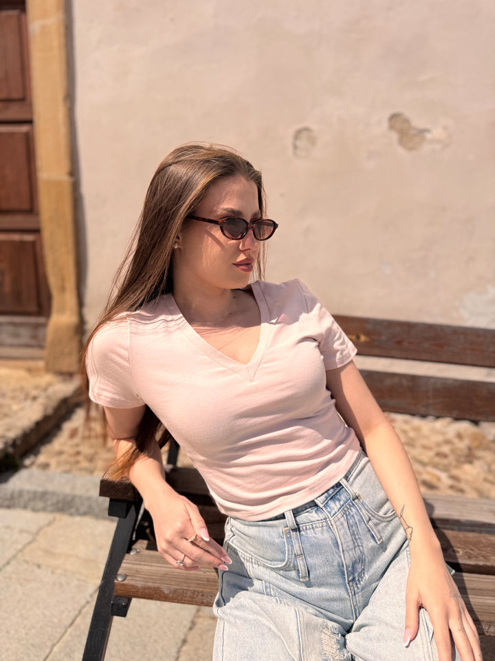 Top pudrovo ružový BLUSH