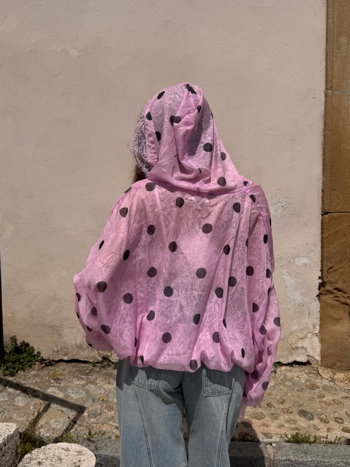 Dámska oversize bunda s čipkou CELESTE
