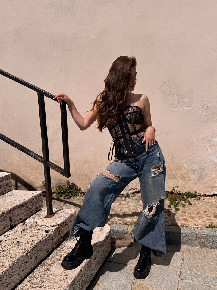 Dámske ripped jeans CROSS DENIM