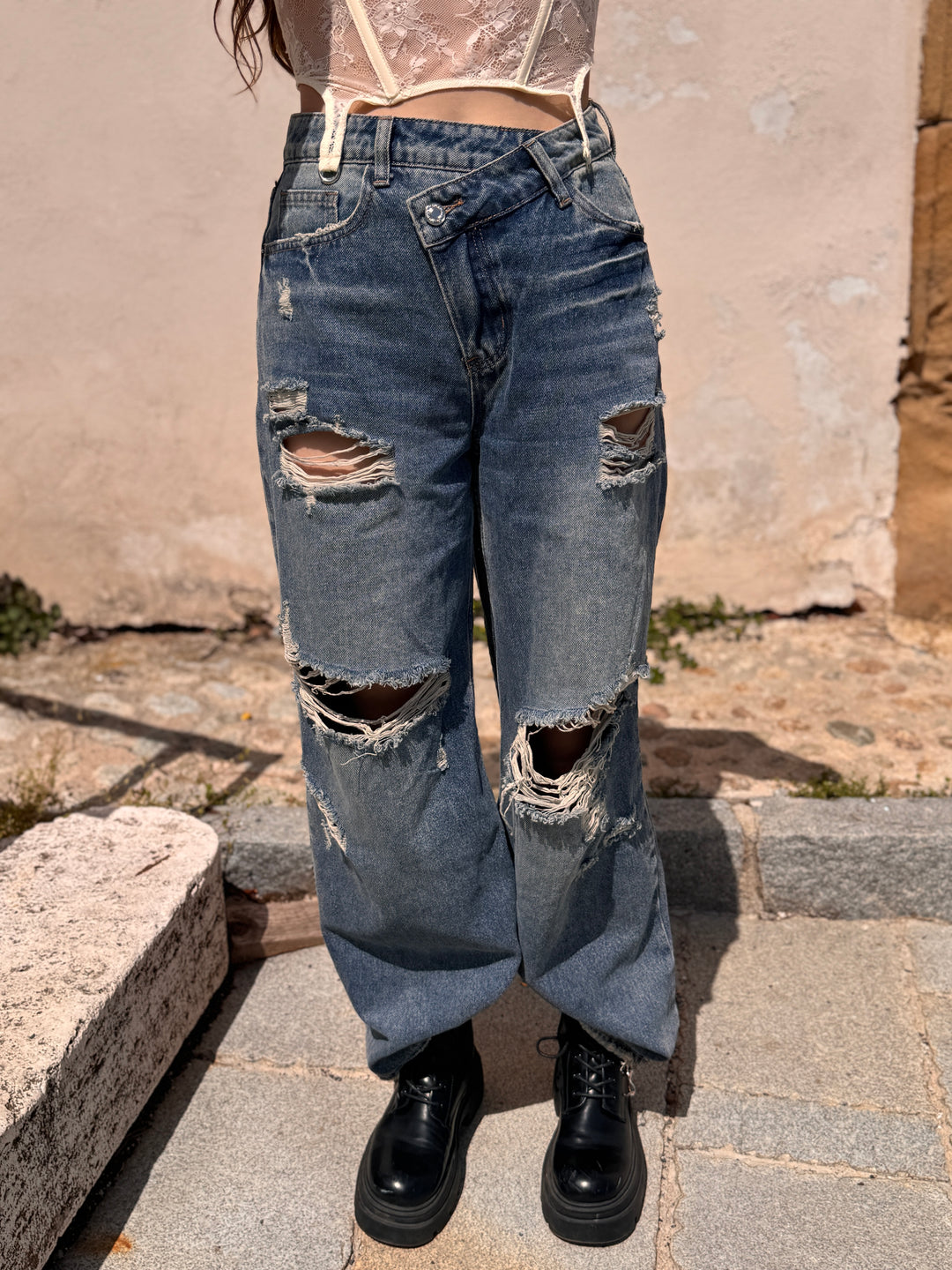 Dámske ripped jeans CROSS DENIM
