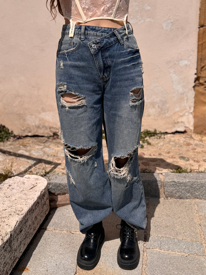 Dámske ripped jeans CROSS DENIM