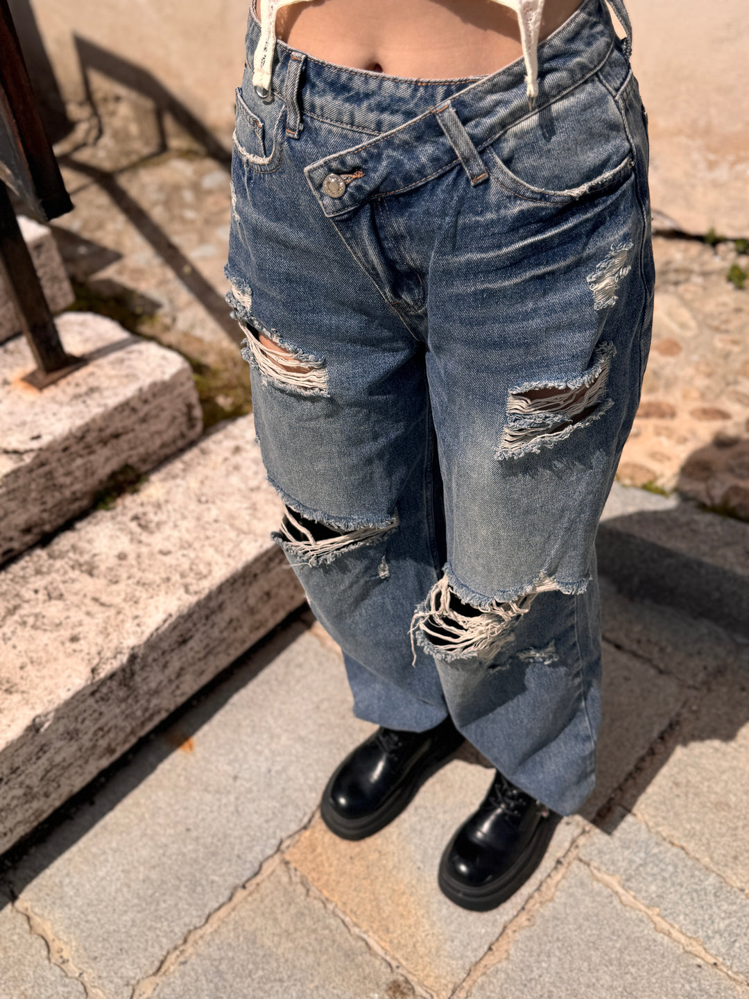 Dámske ripped jeans CROSS DENIM