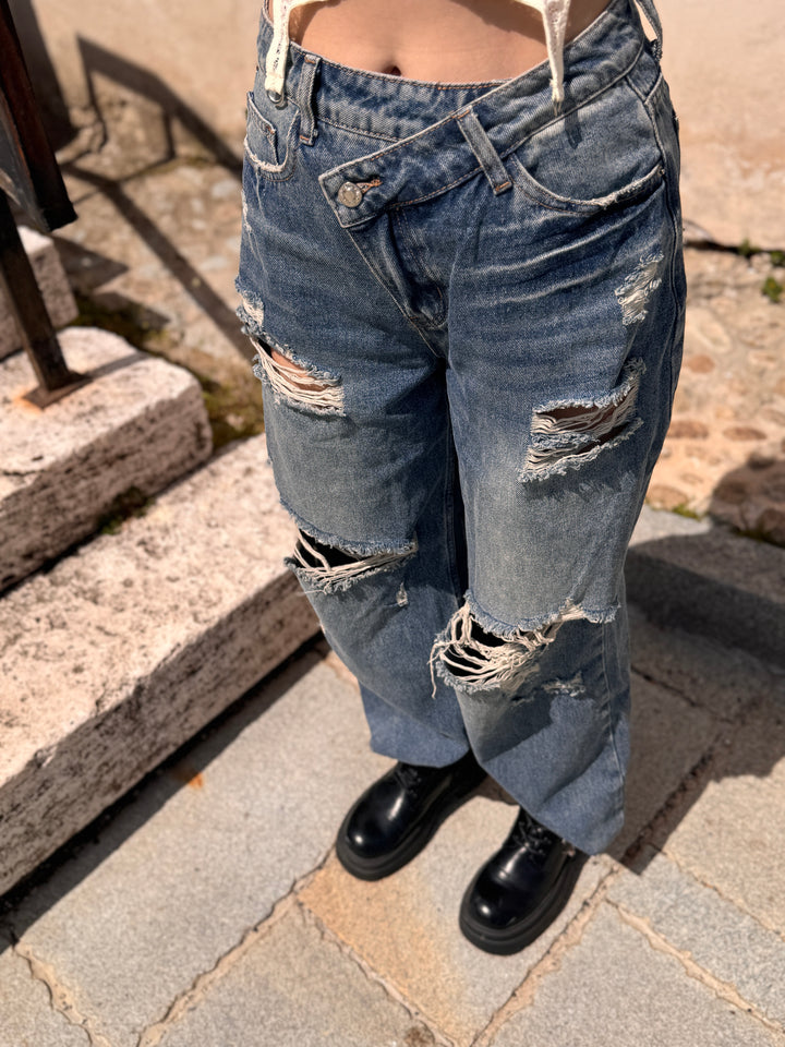 Dámske ripped jeans CROSS DENIM