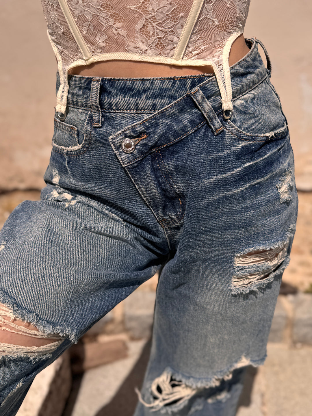 Dámske ripped jeans CROSS DENIM