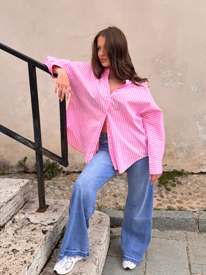 Dámska oversize košeľa PINK MALIBU