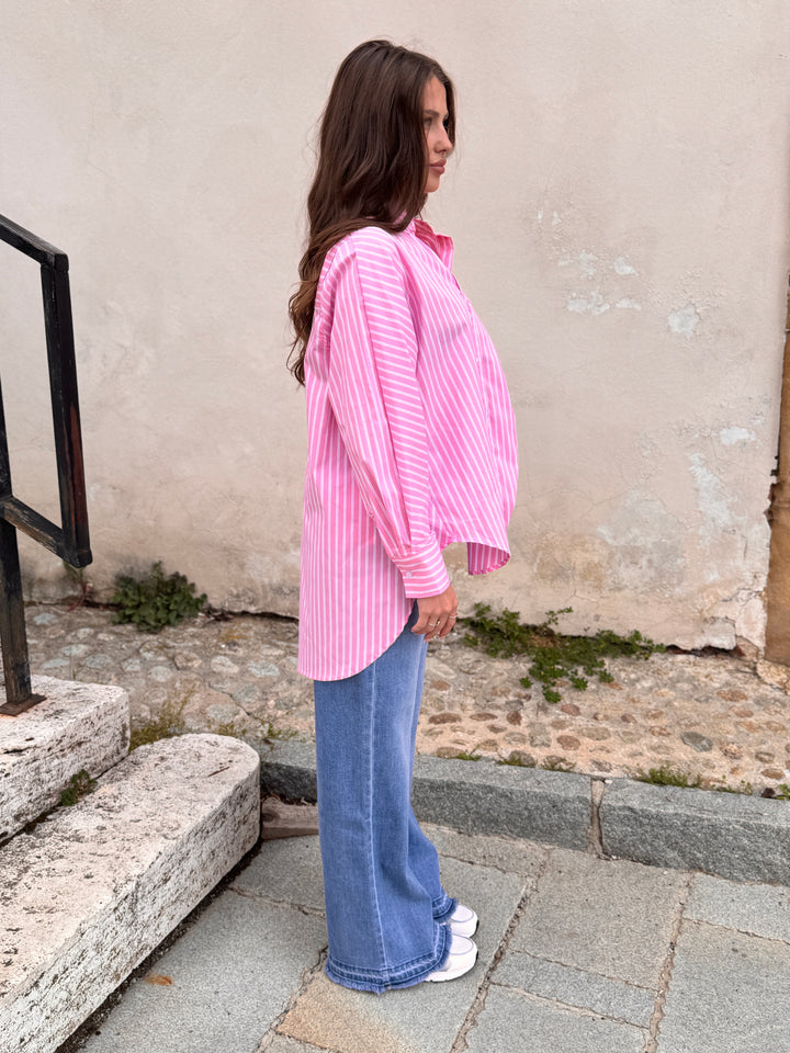 Dámska oversize košeľa PINK MALIBU