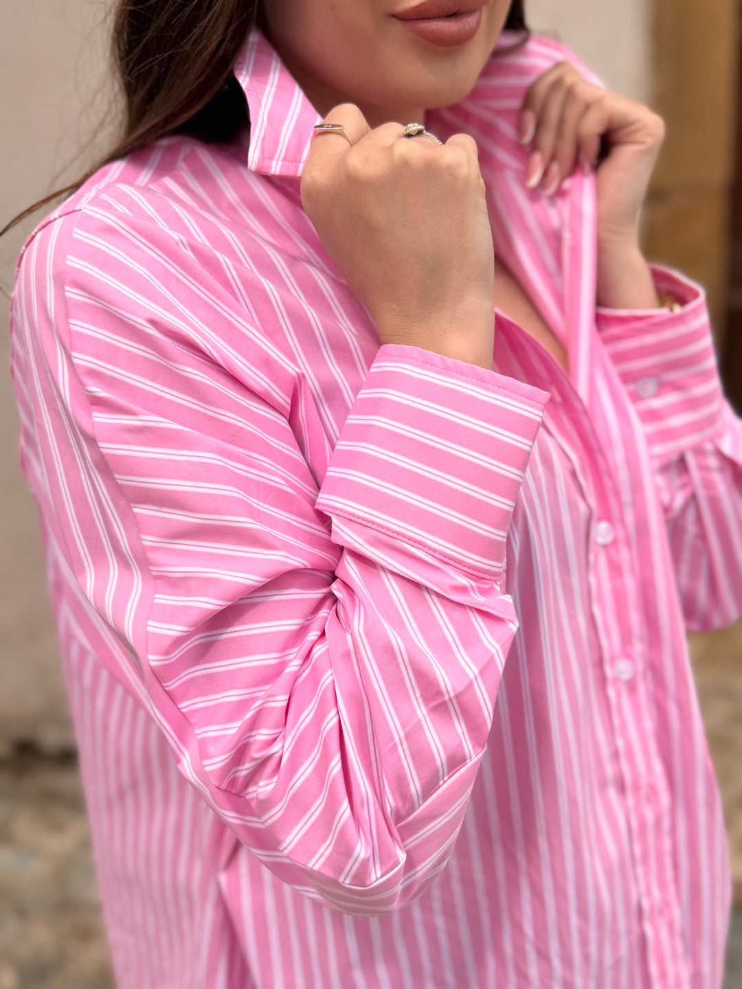 Dámska oversize košeľa PINK MALIBU