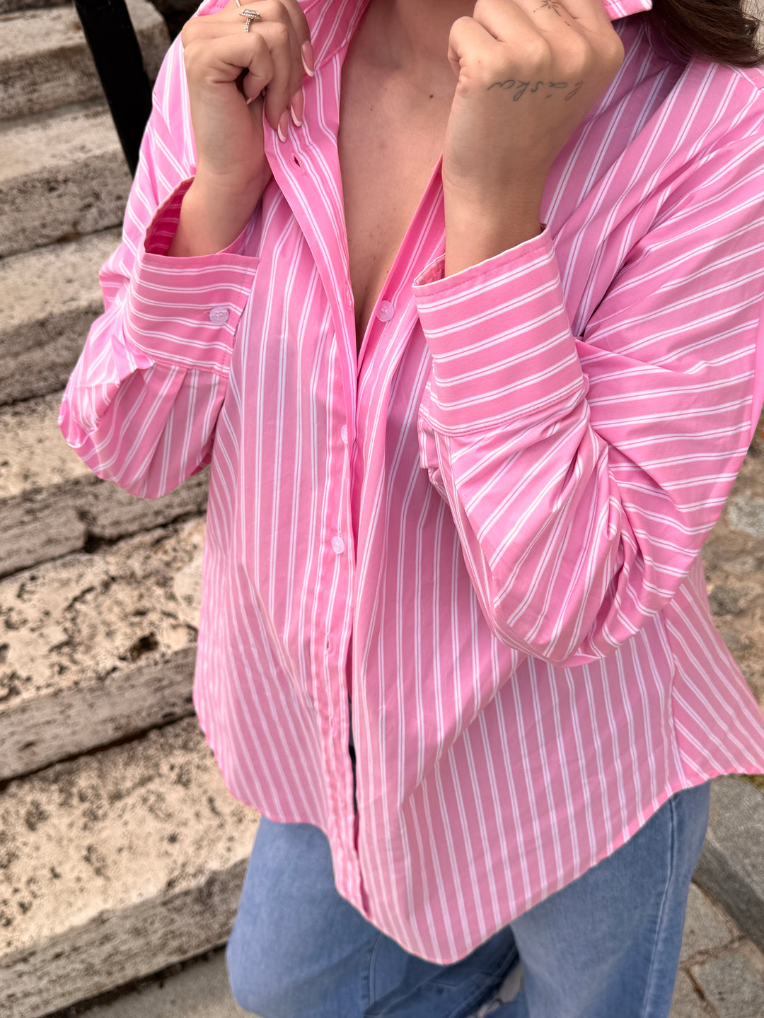 Dámska oversize košeľa PINK MALIBU