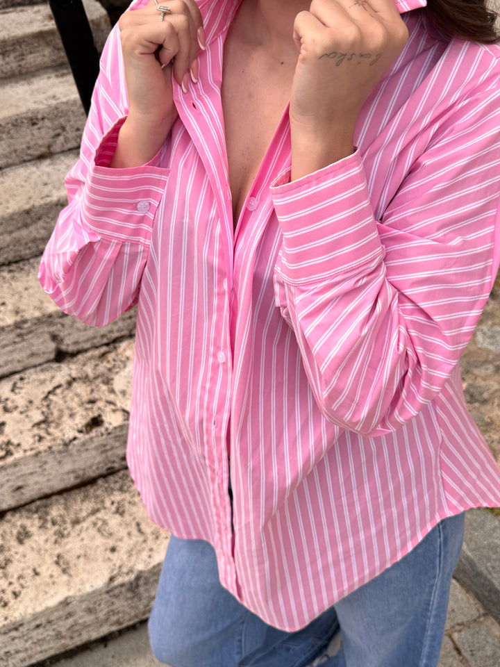 Dámska oversize košeľa PINK MALIBU